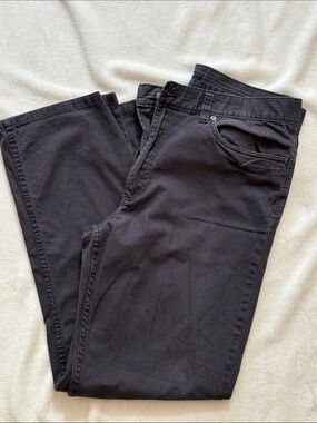 Classic Grey Straight-Leg Pants